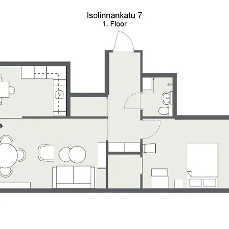 Borg Isolinna, Spacious 2-room Appartement Pori