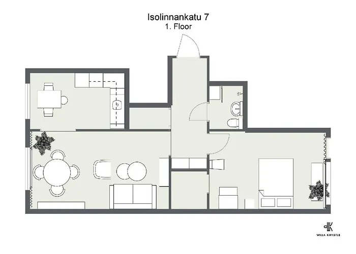 Borg Isolinna, Spacious 2-Room Apt 公寓 波里